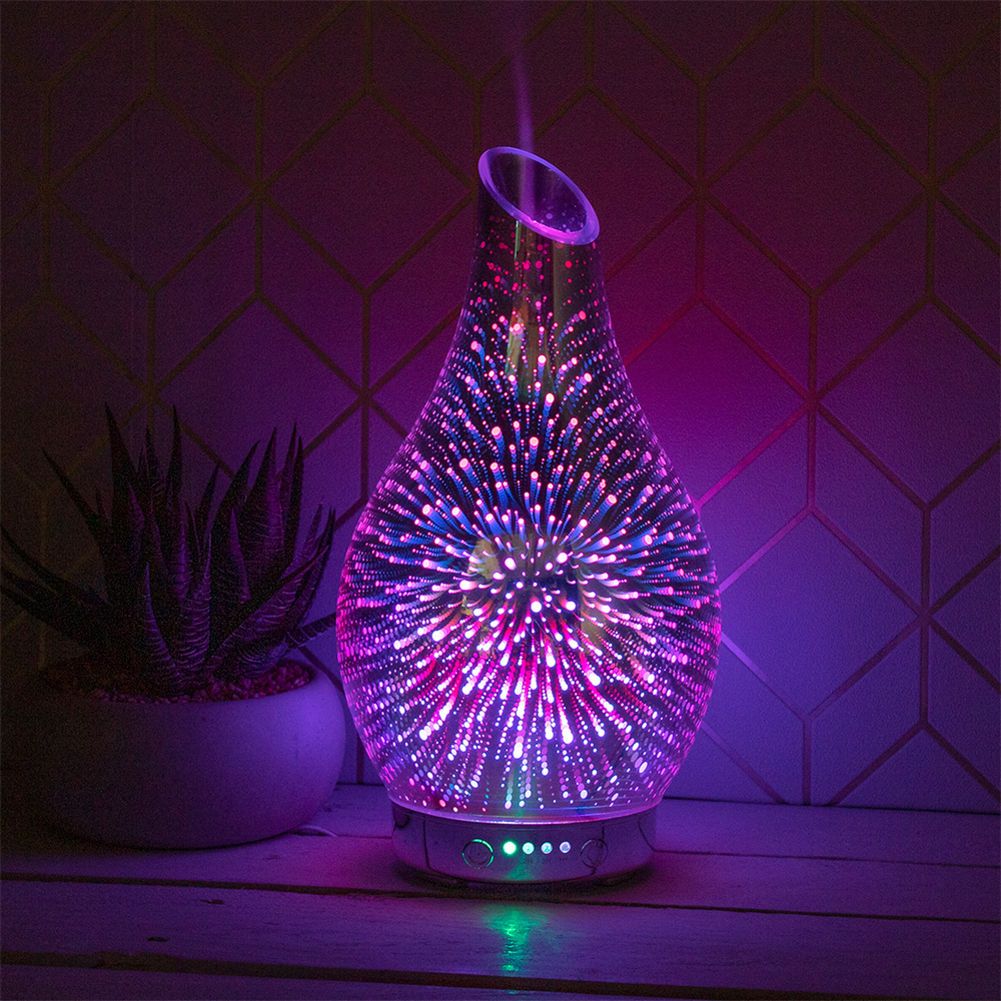 Aroma Oil Humidifier Colour Changing Lamp (Starburst)